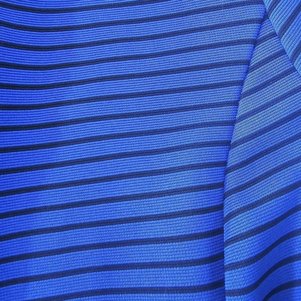 Anthony Richards Blue Black Striped Open Cardigan Jacket - Size 18P - Picture 3 of 8